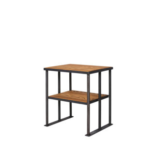 Side table JH Industrial Design. Handmade from steel and wood.