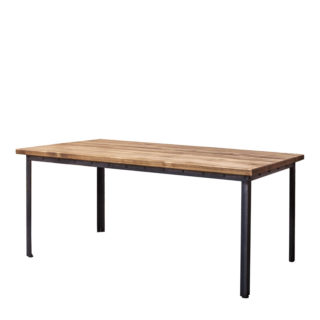 Industrial dining table. Table PX made of steel and wood. Handmade
