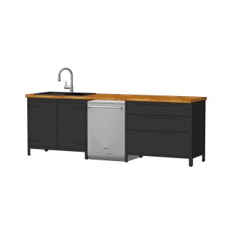 Kitchen unit 260 B + SMEG in authentic - authentic kitchen furniture