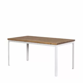 Table PX made of steel and wood. Handmade